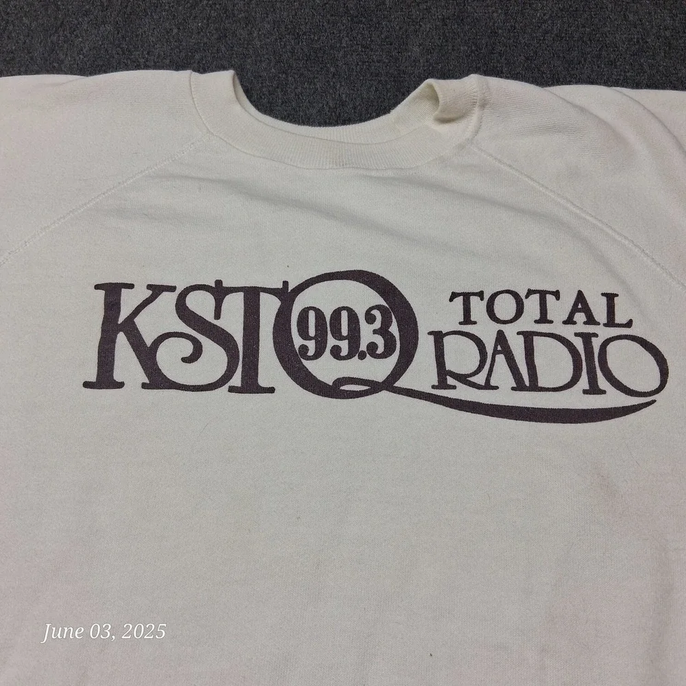 Vintage KST 99.3 Total Radio Sweatshirt Adult Size XXL  Hanes Made in USA‎ 90s